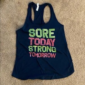Workout tank size L navy